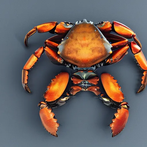 Image similar to mech suit made out of crab shells, photorealistic, 8 k, 3 d