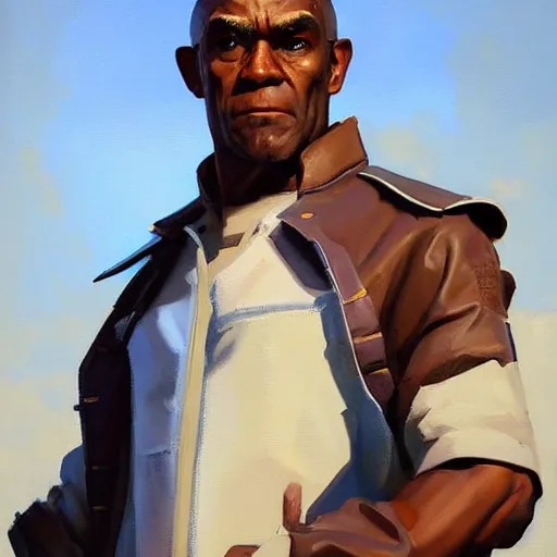 Prompt: greg manchess portrait painting of trevor phillips as overwatch character, medium shot, asymmetrical, profile picture, organic painting, sunny day, matte painting, bold shapes, hard edges, street art, trending on artstation, by huang guangjian and gil elvgren and sachin teng