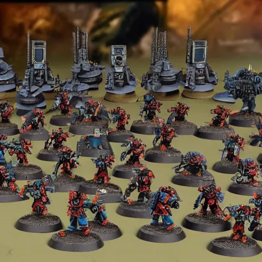 Prompt: warhammer 40k army