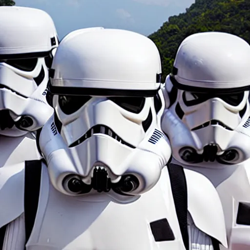 Image similar to stormtroopers on holiday in thailand