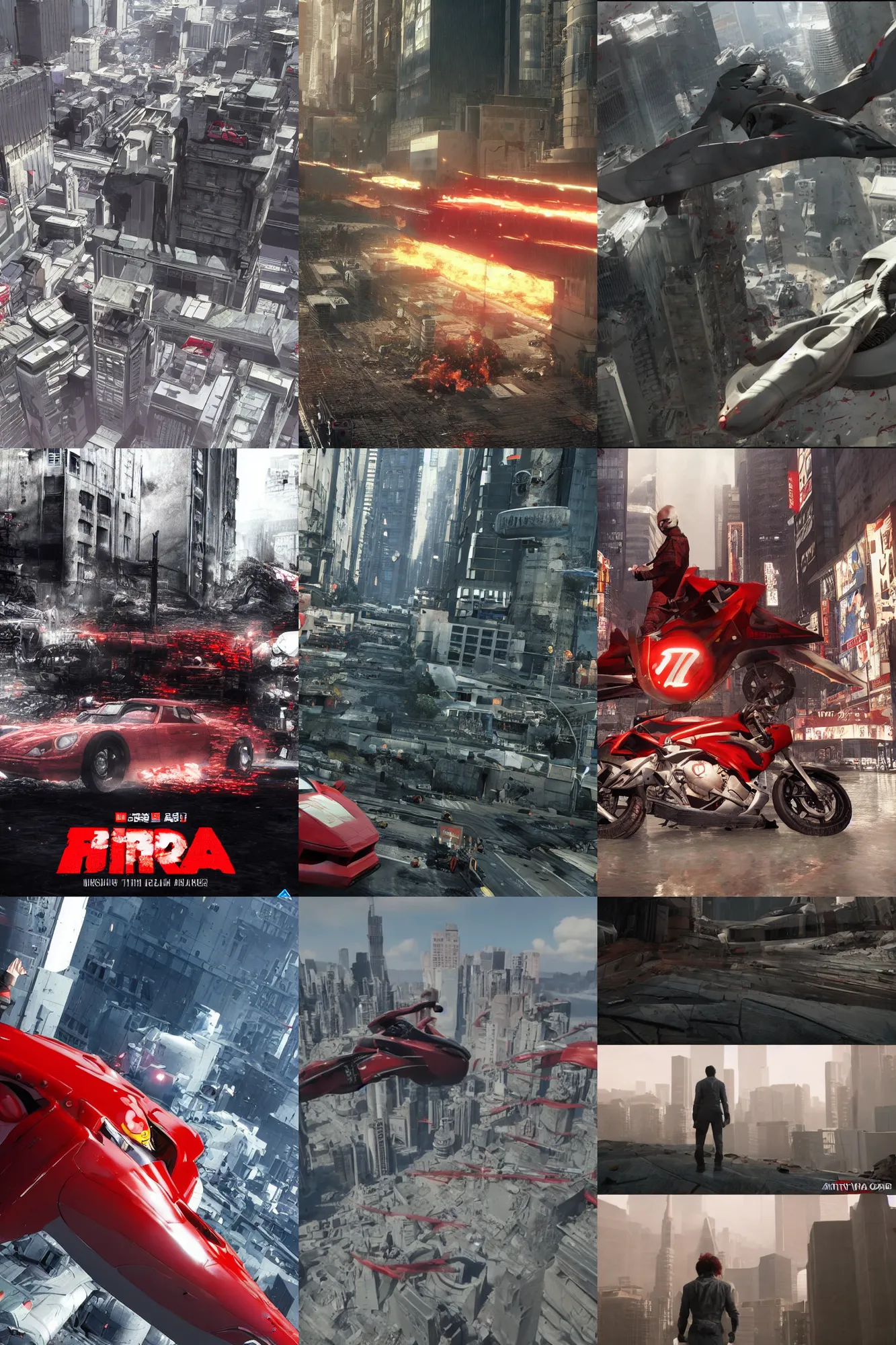 Prompt: akira cgi movie stills, with unreal engine