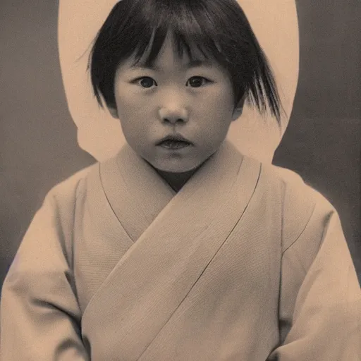 Prompt: portrait of a japanese kid by franc aleu