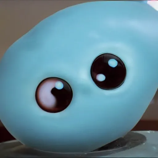 Prompt: a squishy blob of slime filled with eyeballs with 100 legs