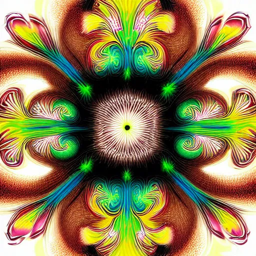 Image similar to Fractal Artwork in the style of Missy Gainer, deviantart