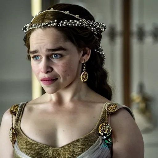 Image similar to Emilia Clarke as a Greek Goddess