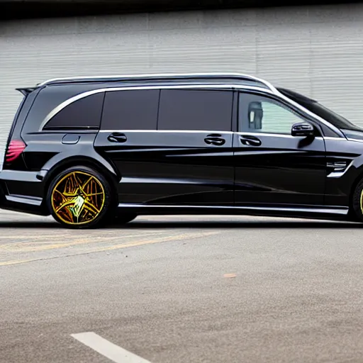 Prompt: Mercedes AMG GTR Minivan