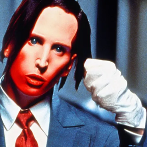 Image similar to Marylin Manson in American Psycho (1999)