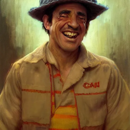 Image similar to portrait of el chavo as united states president, artwork by gaston bussiere, craig mullins, trending on artstation, roberto gomez bolanos