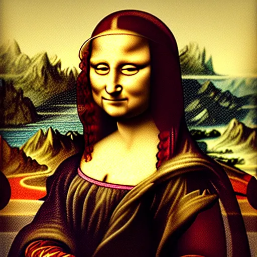 Image similar to fat mona lisa da vinci, by da vanci