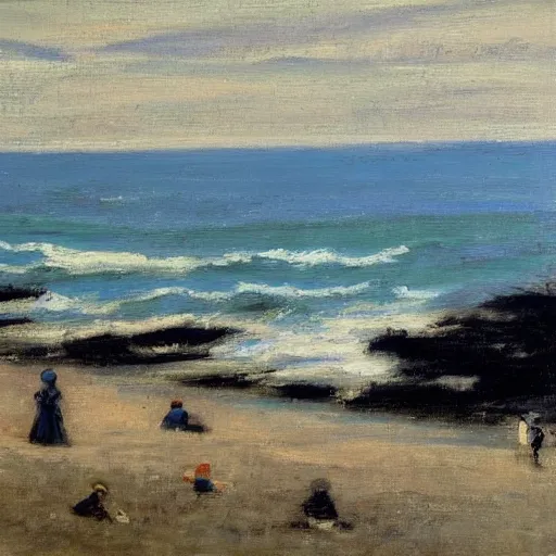 Image similar to a painting in the style of philip wilson steer.