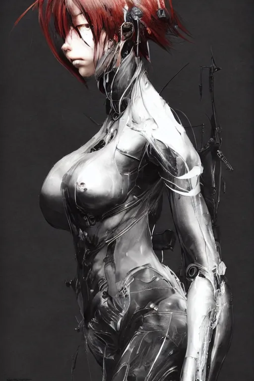 Image similar to !dream Beautiful Gunnm Alita by Tsutomu Nihei, by Emil Melmoth, by stuz0r, Craig Mullins, yoji shinkawa, cross, artstation, peter morbacher, young, very attractive, pretty face, hyper detailed, very detailed, rendering by octane, shallow depth of field, uplight