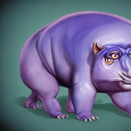 Prompt: chris christie blueberry chimera hybrid. surreal creature. concept art.