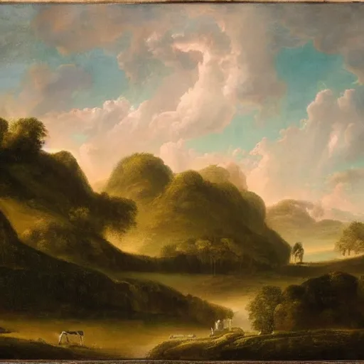 Prompt: a landscape in heaven