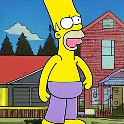 Prompt: Homer Simpson in Stranger Things, photorealistic,