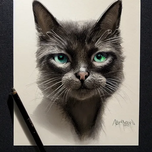 Image similar to portrait of a s. w. a. t anthro cat, highly detailed, shallow depth of field, art by artgerm and greg rutkowski