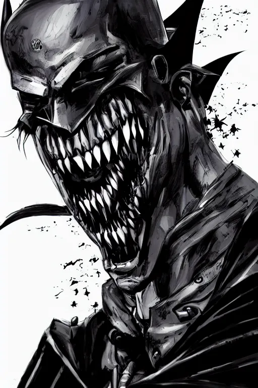 Image similar to the batman who laughs, comic strip style, dynamic lighting, fantasy concept art, trending on art station, stunning visuals, creative, cinematic, portrait, ultra detailed