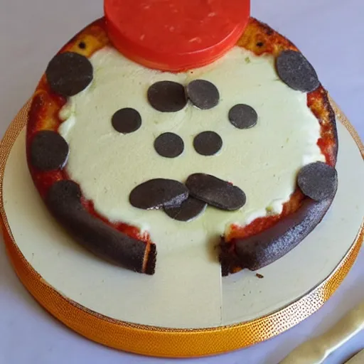 Pizza cake | Pizza Cake made from Fondant and frosting! 100%… | Flickr