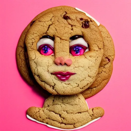 Image similar to woman made from cookie, baking artwork, extremely detailed, 8k, trending on Artstation