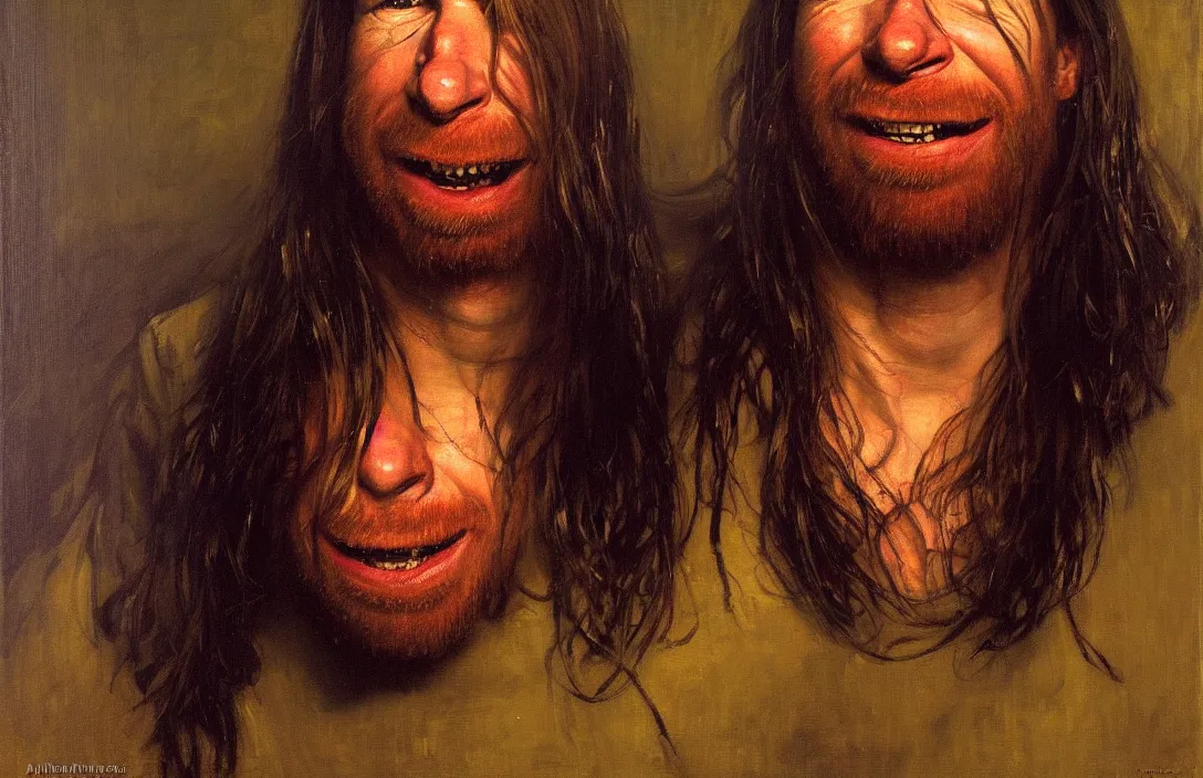 Prompt: portrait of aphex twin!!!!!!!!!!!!!!!!!!!!!!!!!!!, detailed face, detailed painting, detailed no. 1 0 downing street, epic lighting, by ilya repin, phil hale and kent williams