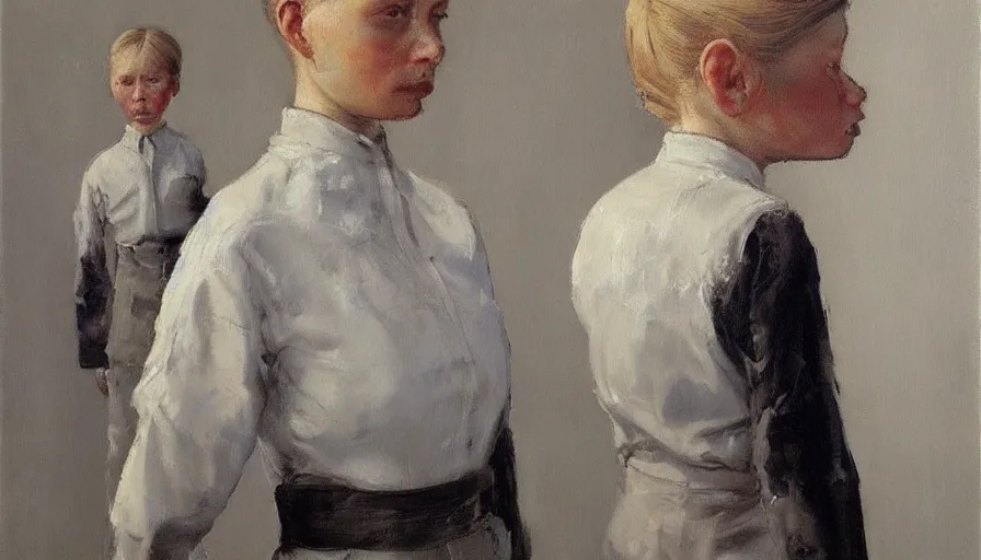 Prompt: painting by borremans, protey temen, detailed, stunning