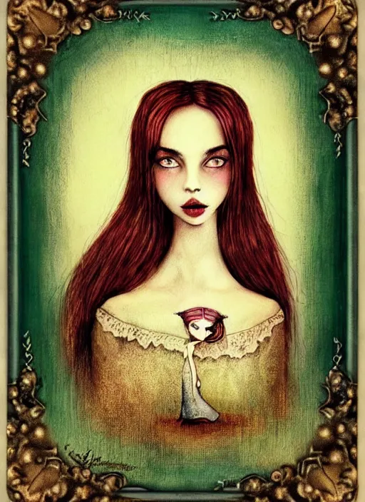 Image similar to a portrait of a pretty young lady by alexander jansson