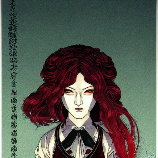 Image similar to prompt : portrait of rogue painted in miyazaki color style drawn by katsuhiro otomo and takato yamamoto, inspired by fables, china doll face, smooth face feature, intricate oil painting, high detail, sharp high detail, manga and anime 2 0 0 0