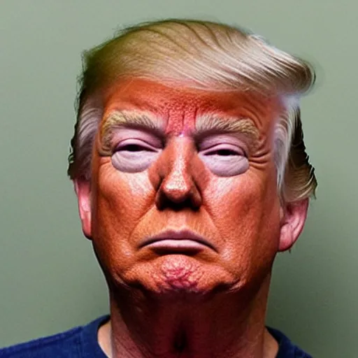 Prompt: mugshot photo of Donald Trump, realistic