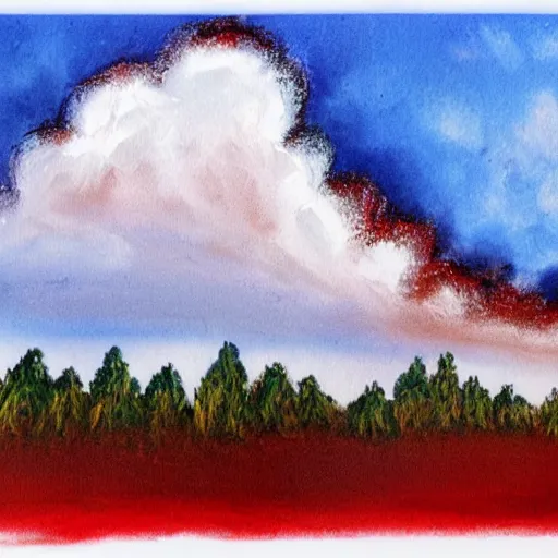 Prompt: september 1 1 painted by bob ross