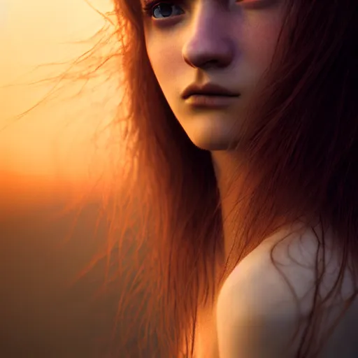 Image similar to photographic portrait of a stunningly beautiful emo renaissance female in soft dreamy light at sunset, contemporary fashion shoot, by edward robert hughes, annie leibovitz and steve mccurry, david lazar, jimmy nelsson, breathtaking, 8 k resolution, extremely detailed, beautiful, establishing shot, artistic, hyperrealistic, beautiful face, octane render