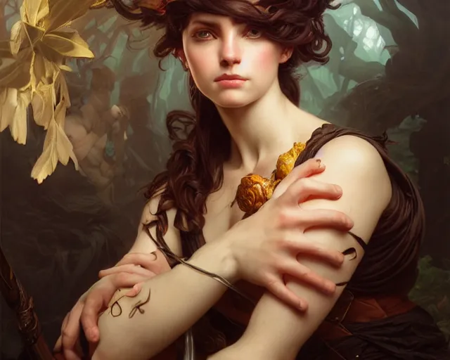 Prompt: photography of anne - louis girodet, deep focus, d & d, fantasy, intricate, elegant, highly detailed, digital painting, artstation, concept art, matte, sharp focus, illustration, hearthstone, art by artgerm and greg rutkowski and alphonse mucha