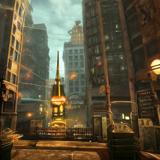 Image similar to the city of rapture bioshock