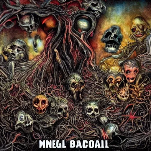 Image similar to metal album cover made for children.