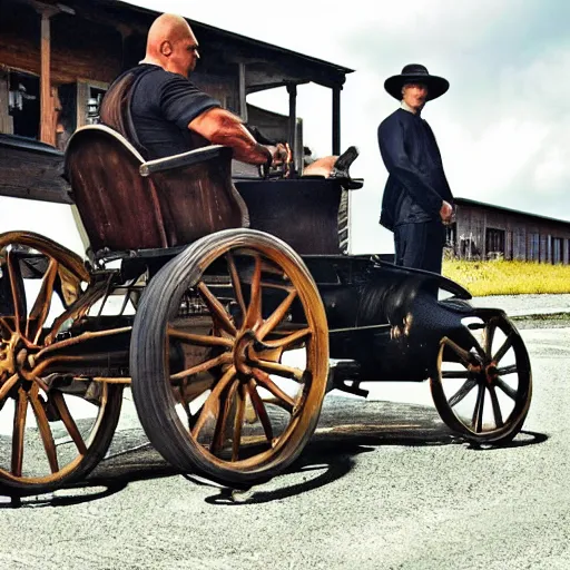 Prompt: fast and furious : amish drift