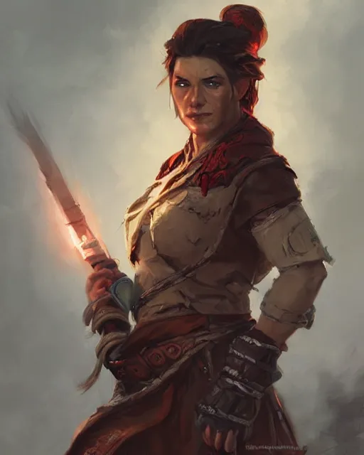 Image similar to the elder scrolls vi, charismatic rugged female redguard warrior portrait, illustration, rim light, top light, perfectly shaded, soft painting, art by krenz cushart and wenjun lin