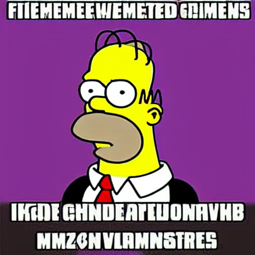 Prompt: Homer Simpson in a meme