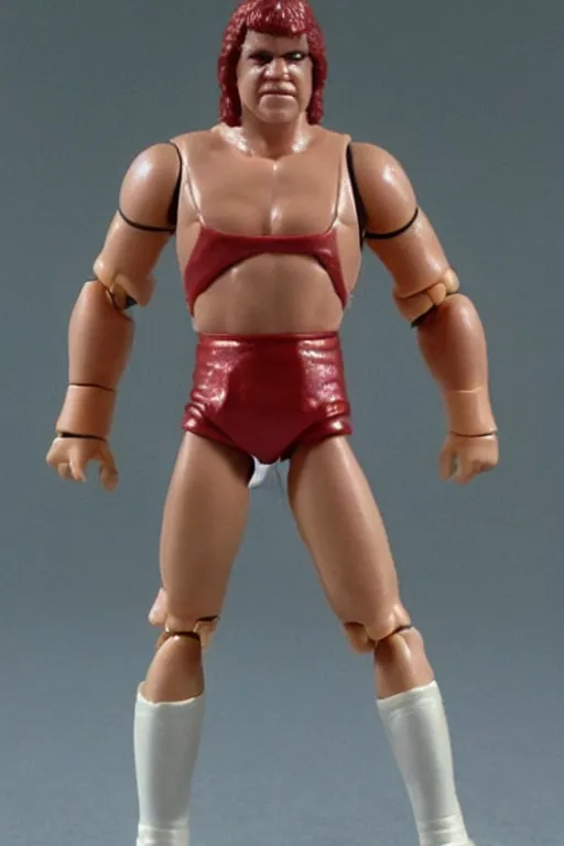 Image similar to володимир зеленськии as a 1 9 8 0 s wrestling action figure, 🇺🇦,