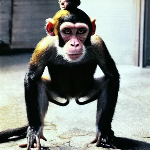 Image similar to tommy lee jones as a monkey, photograph