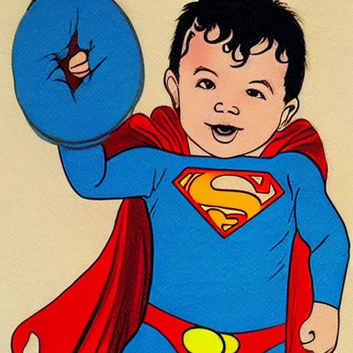 Prompt: baby superman