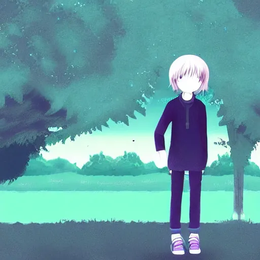 Image similar to omori digital art game character