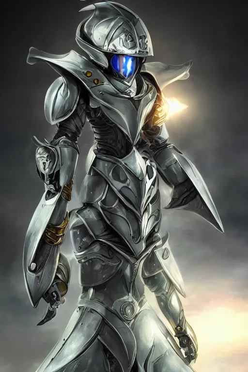 Image similar to helmet armor guardian destiny in witch queen illumination ray tracing hdr fanart arstation by sung choi robot ninja mask and eric pfeiffer and gabriel garza and casper konefal