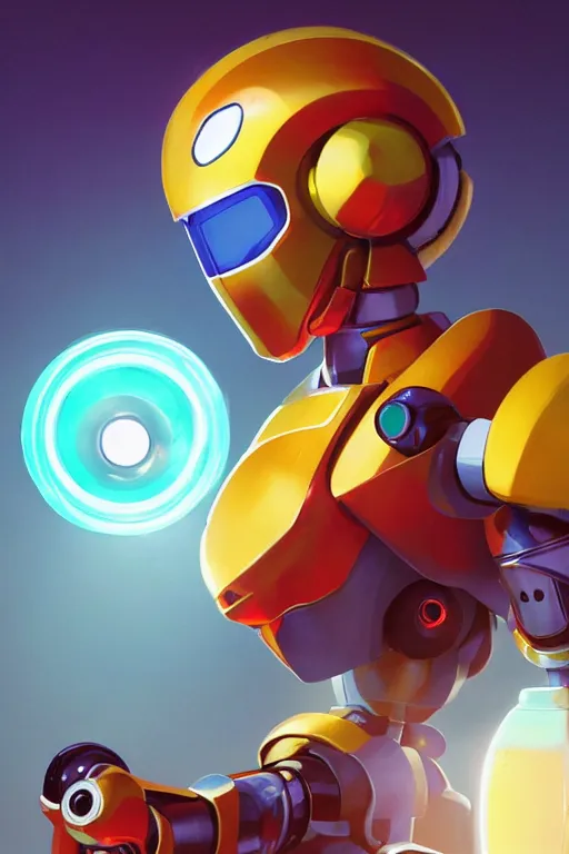 Image similar to metabots medabots medarotto medarot robot minimalist comics helmet mask neon cybereye, behance hd by jesper ejsing, by rhads, makoto shinkai and lois van baarle, ilya kuvshinov, rossdraws global illumination ray tracing hdr radiating a glowing aura