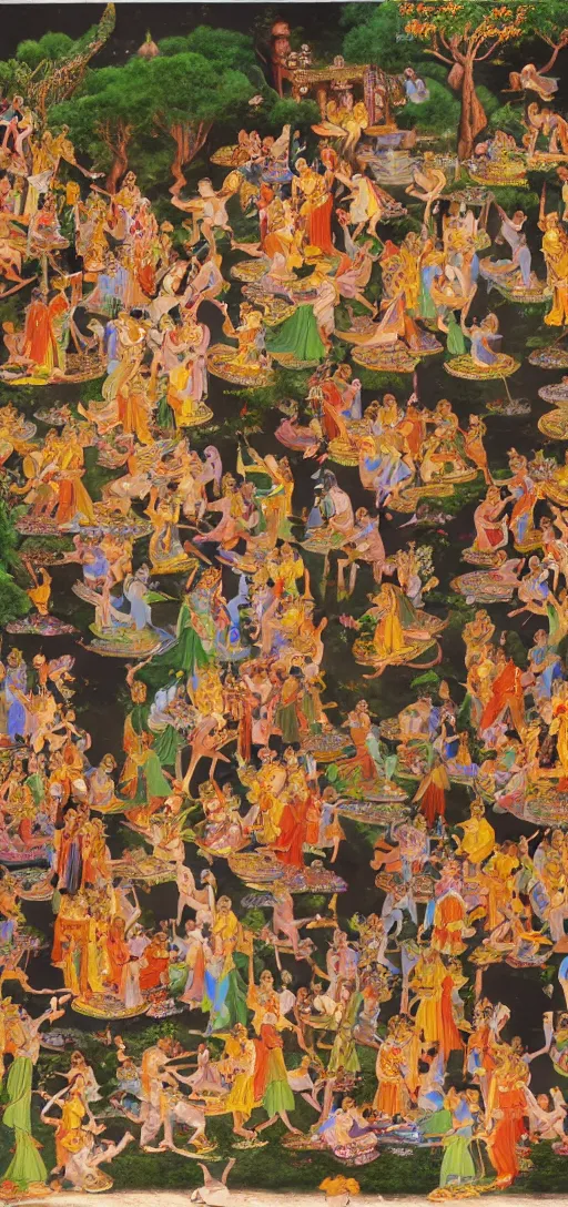 Image similar to scene of ramayana, photorealistic