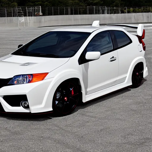 Image similar to honda civic type r in a bubble