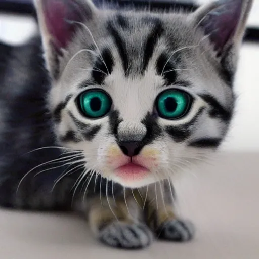 Image similar to printing a kitten in 3d printer