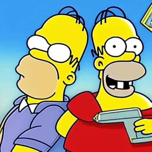 Image similar to homer simpson in the artstyle of pokemon ( 1 9 9 7 )