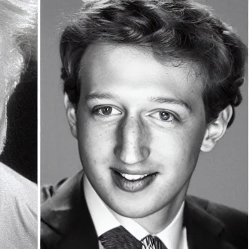 Prompt: photo of a person who looks like a mixture between donald trump and mark zuckerberg