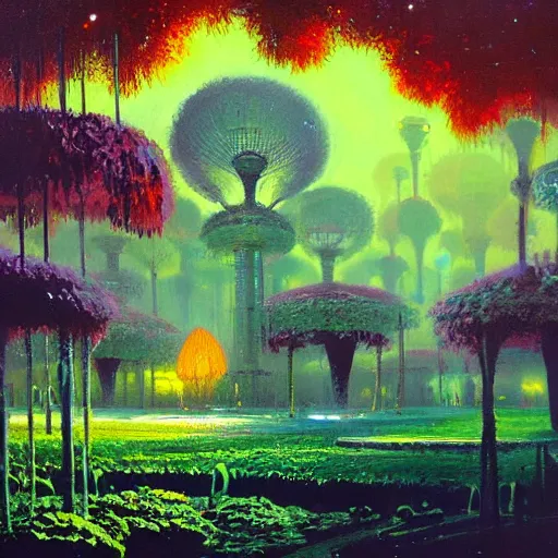 Image similar to kew gardens by paul lehr