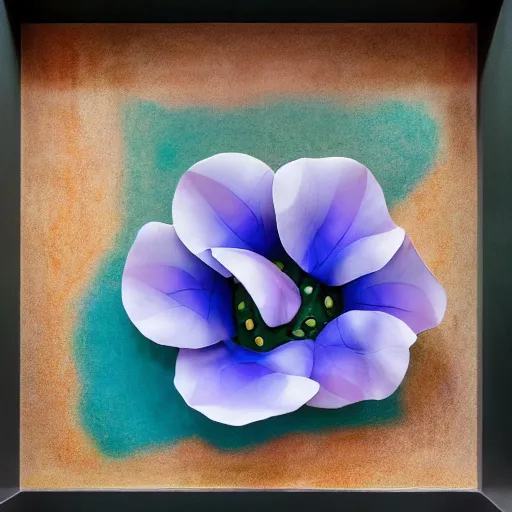 Prompt: morning glory flower, by gaudi and hong gil - dong