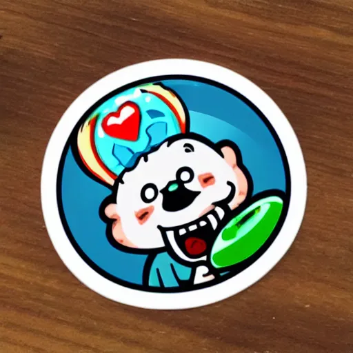 Image similar to cute sticker of baba videogame