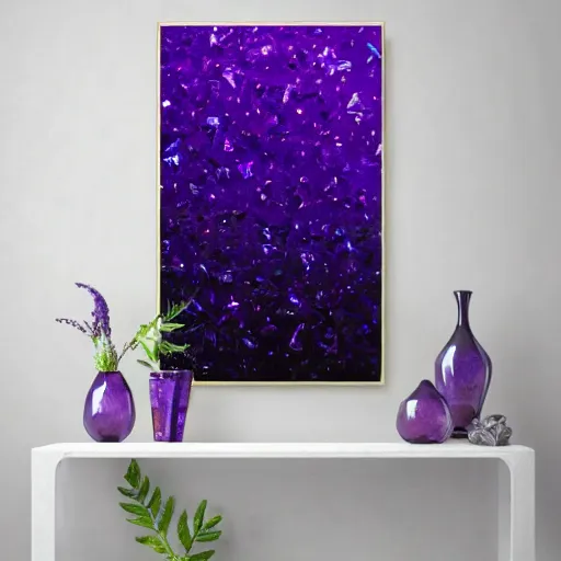 Image similar to Floating dark-purple crystal shard 🎨🖌️